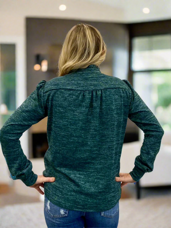 Green Sweater Blouse